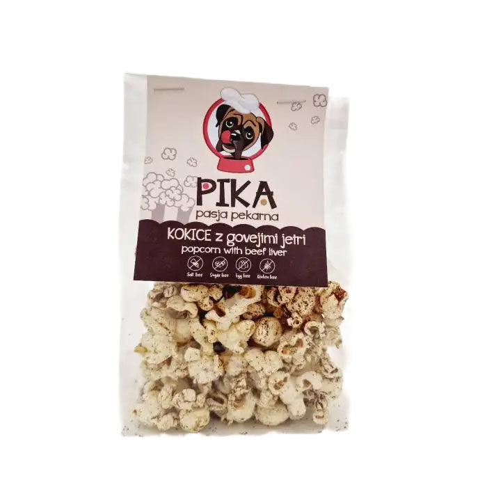 Kokice za pse - goveja jetra, 25g
