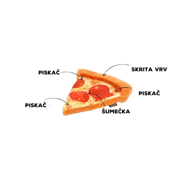 P.L.A.Y. Plišasta igrača za pse Pizza