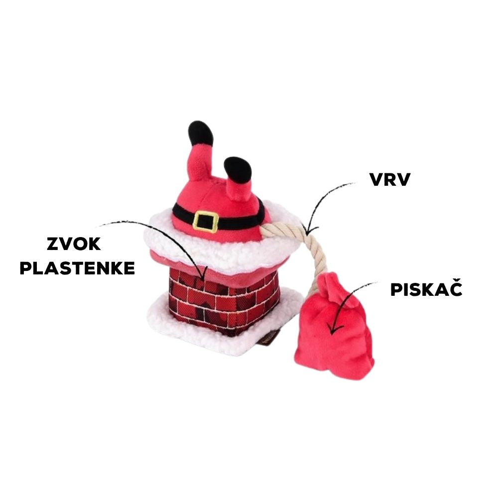P.L.A.Y. Plišata igrača za pse Božiček