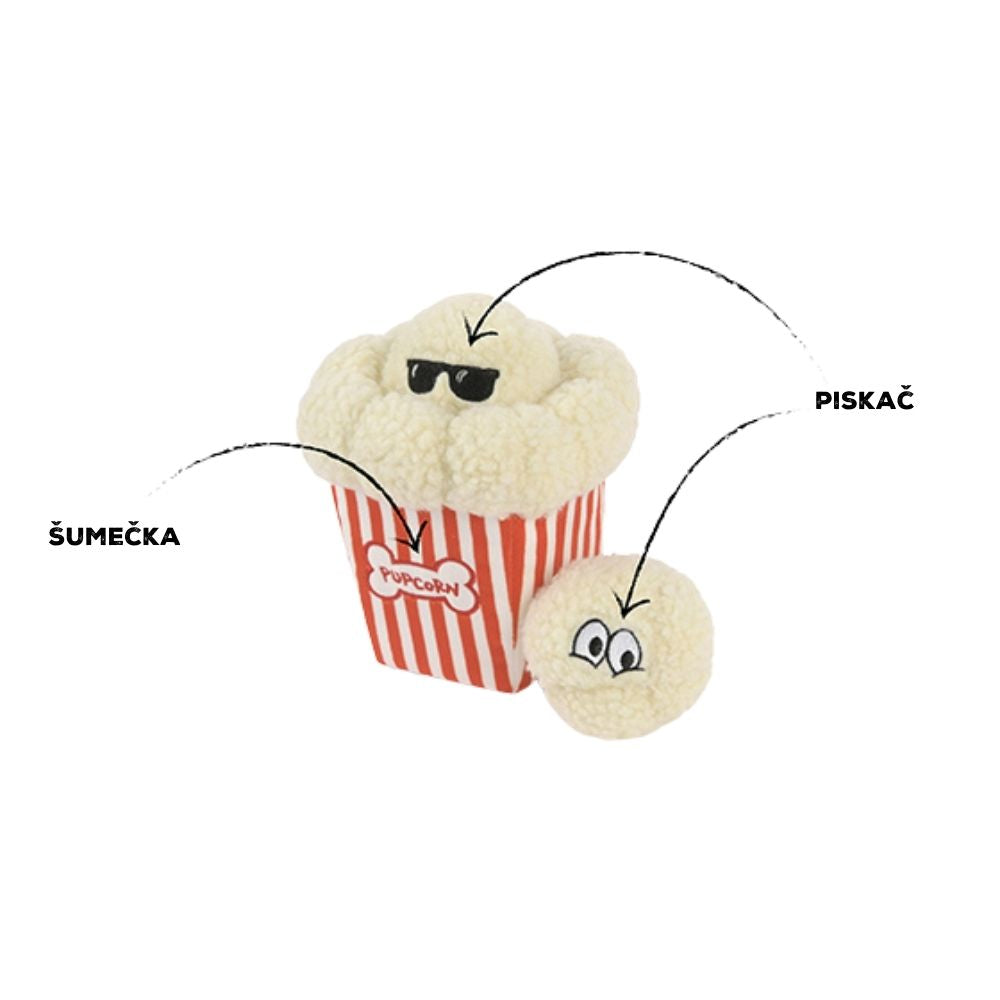 P.L.A.Y. plišasta igrača za pse Pupcorn