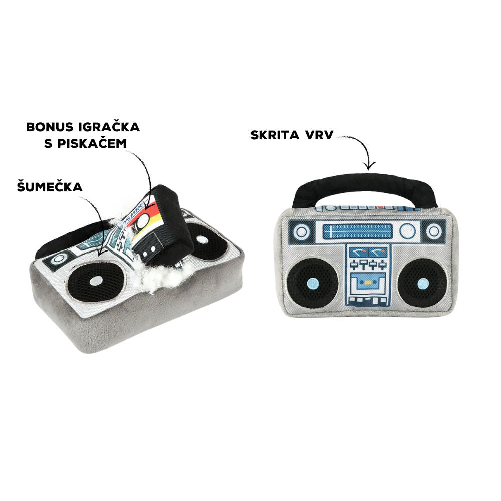 P.L.A.Y. plišasta igrača za pse BoomBox