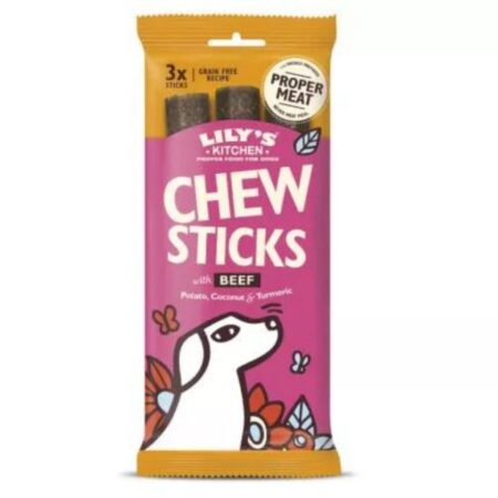 Lily’s Kitchen posladek Chew Sticks with Beef 3kos-120g